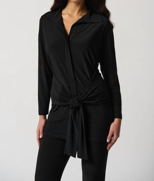 Joseph Ribkoff - Silky Knit Collared Tunic