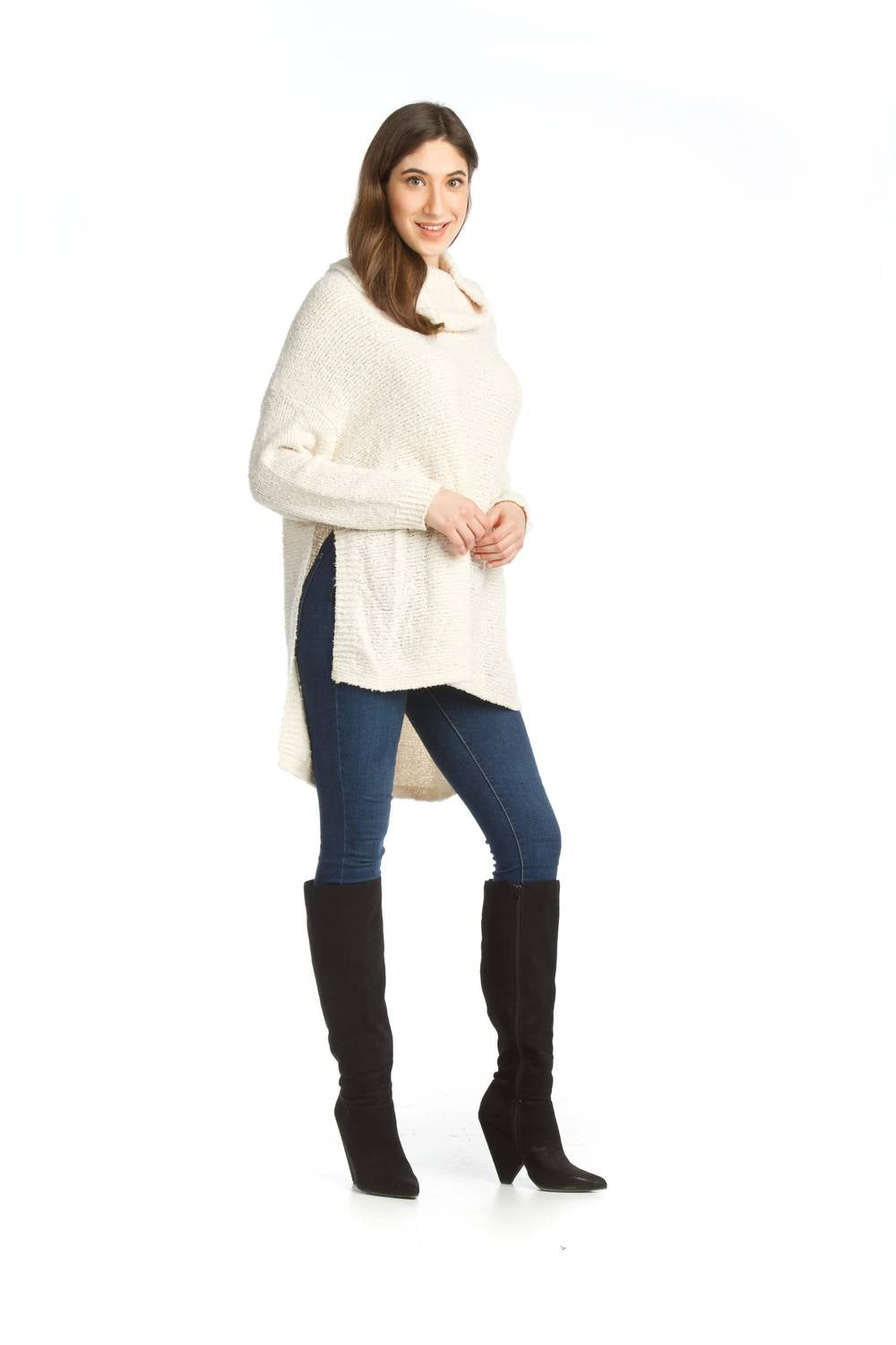 Papillon - Chenille Cowl Neck Sweater