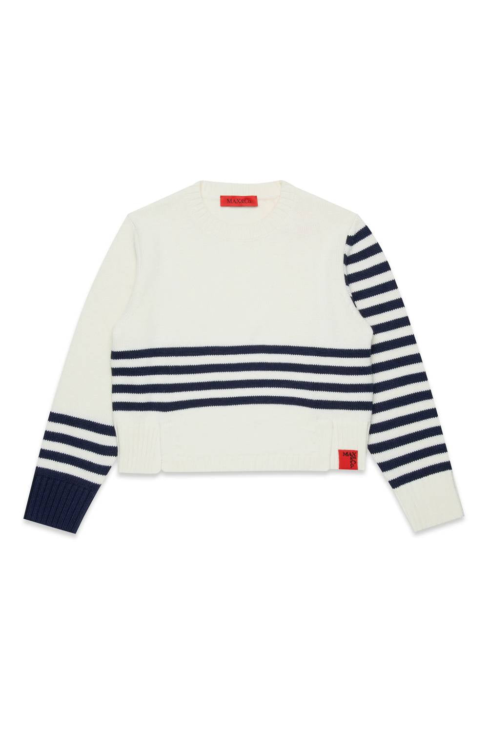 Max&Co. - Kid's Magilia Wool Blend Striped Sweater