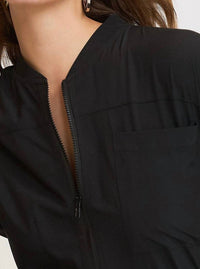 Umgee - Utility Drawstring Waist Jumpsuit