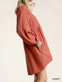 Umgee - Sweetheart Babydoll Dress