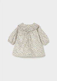 Mayoral - Girls Printed Velvet Dress