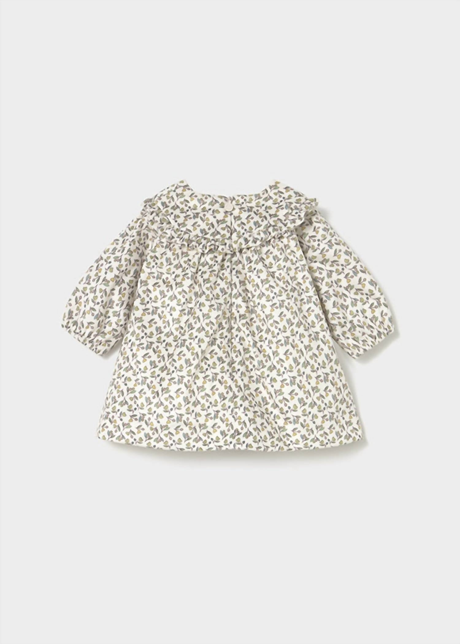 Mayoral - Girls Printed Velvet Dress