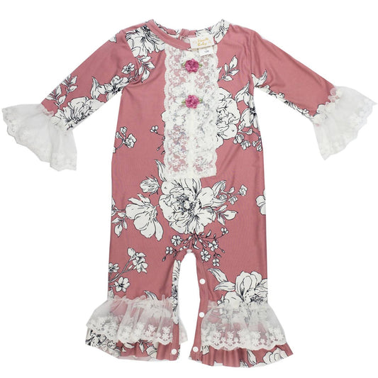 Haute Baby - Baby Girls Sweet Blush Romper