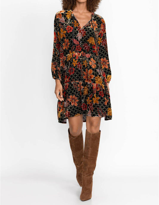 Johnny Was - Jasmoon Flore Velvet Field Tiered Dress