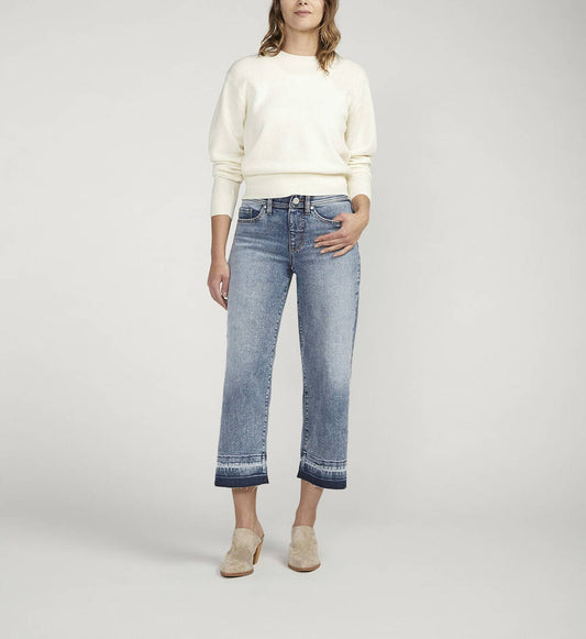 Jag - Mid Rise Wide Leg Jeans