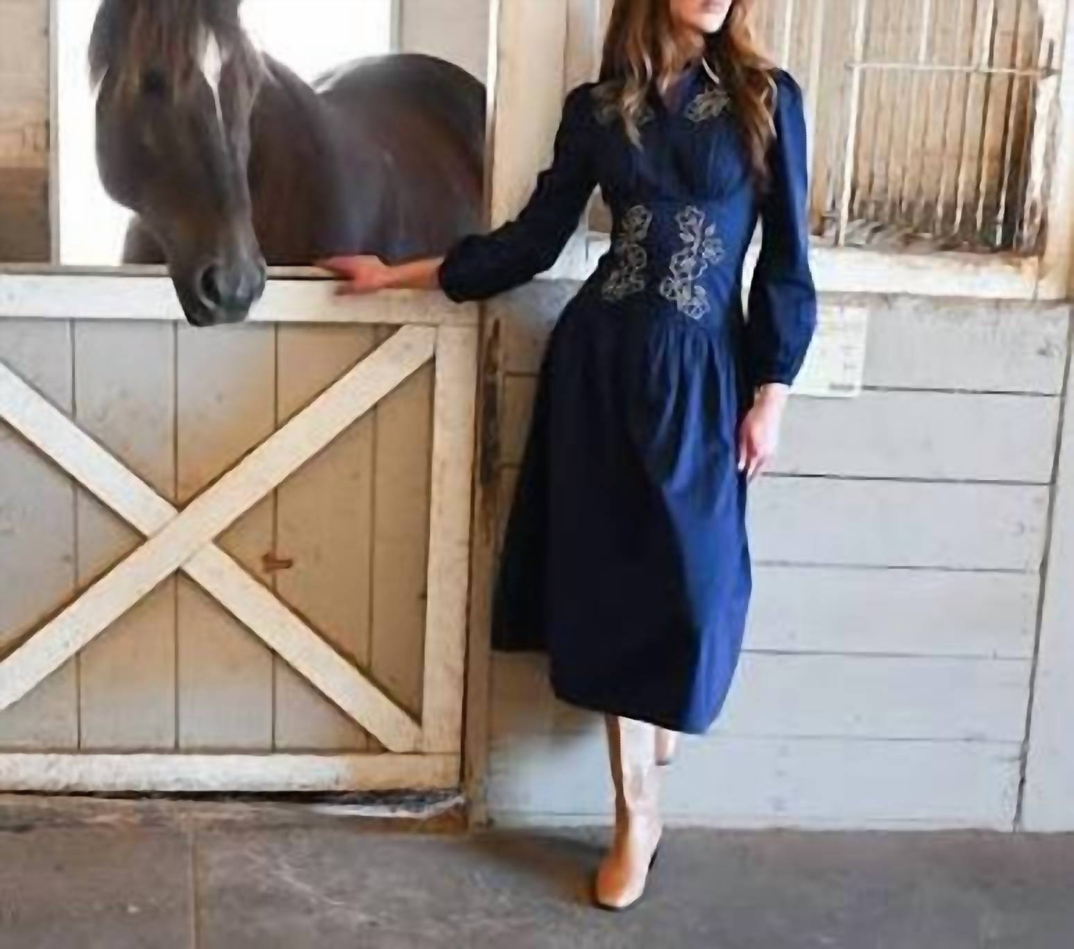 Never A Wallflower - Bluebonnet Long Dress