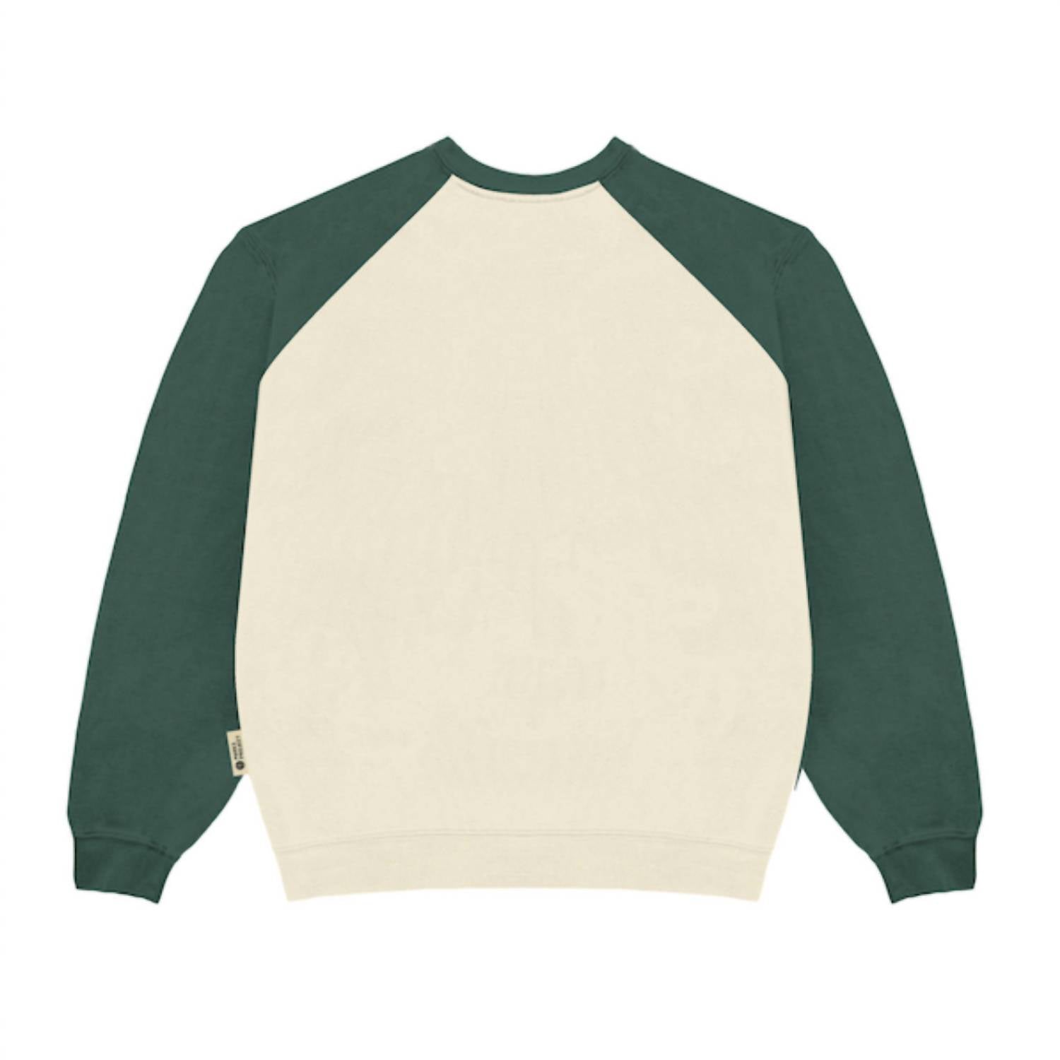 Parks Project Women's Nature Club Hillside Raglan Crew Sweatshirt in natural - women's top - detail view