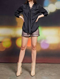 SKIES ARE BLUE She's A Lady Top in black - women's blouse - view 5