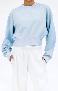 Slvrlake - Crop Crew Neck Top