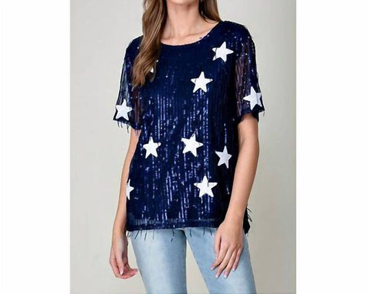 Vanilla Monkey - Sequin Star Top