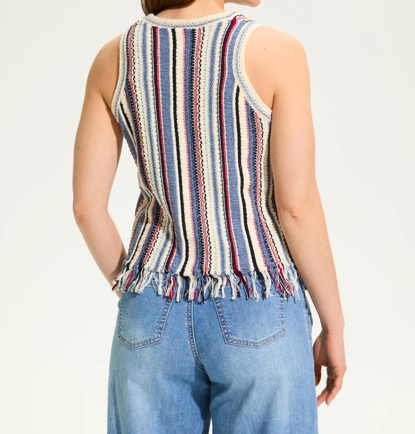 Fdj - Valeria Vertical Stripe Cami Sweater