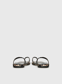 BiLLiNi Women's Tove Flip Flops in leopard - women's sandal - detail view