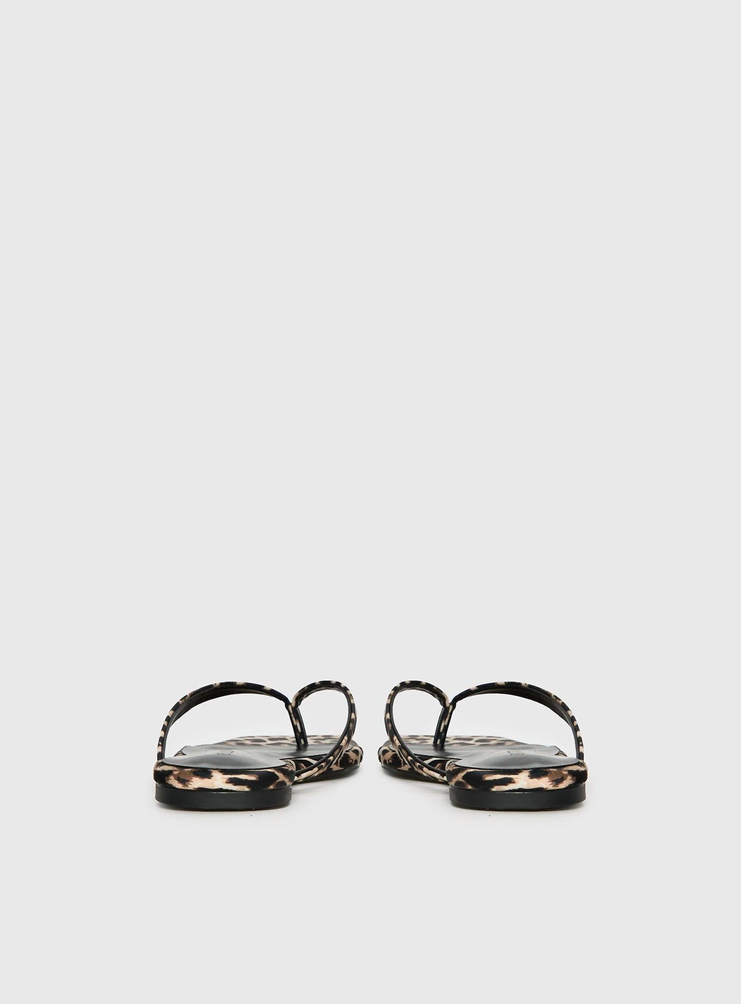 BiLLiNi Women's Tove Flip Flops in leopard - women's sandal - detail view