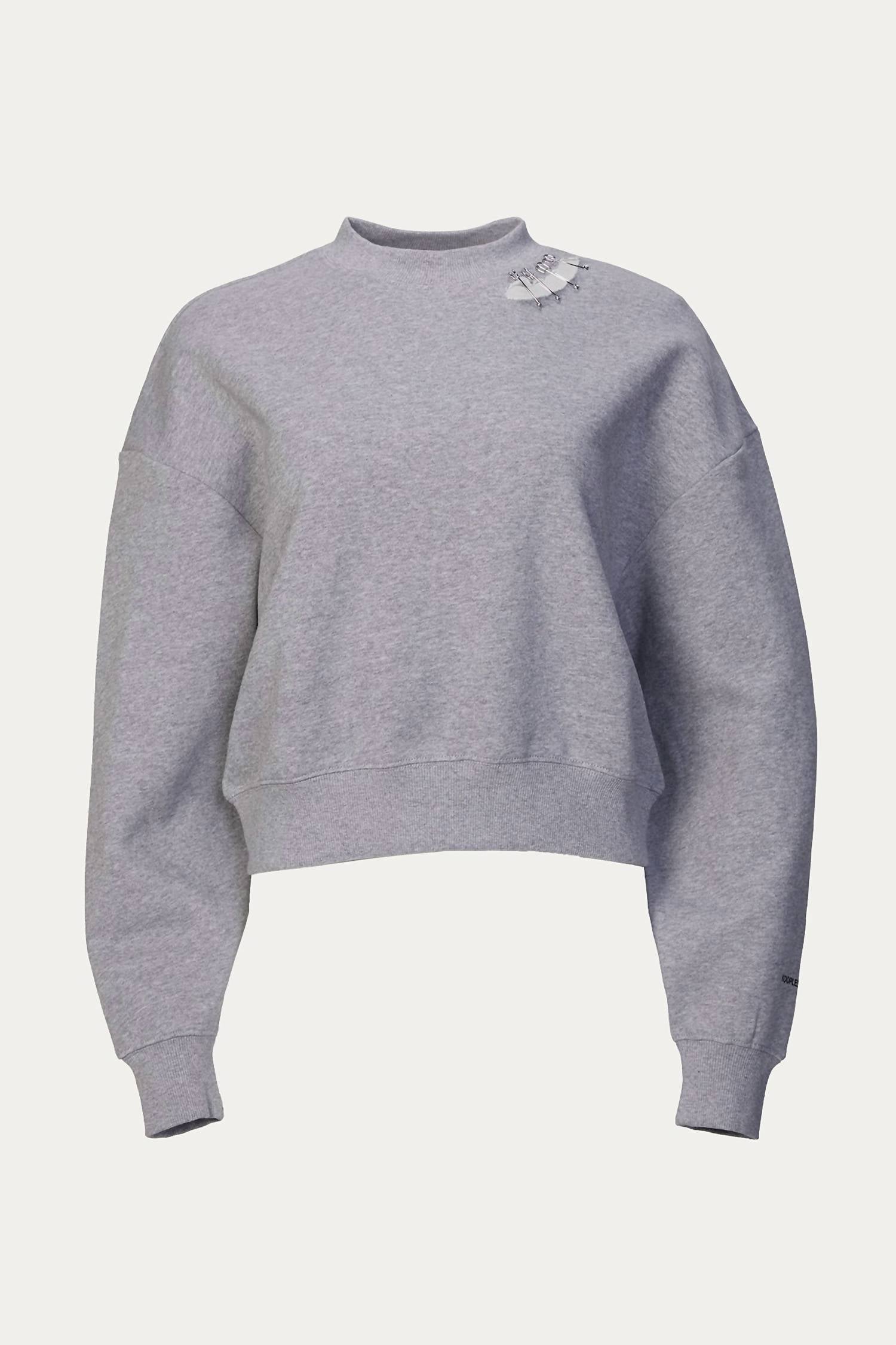 SWEATSHIRT WITH METAL DETAILS