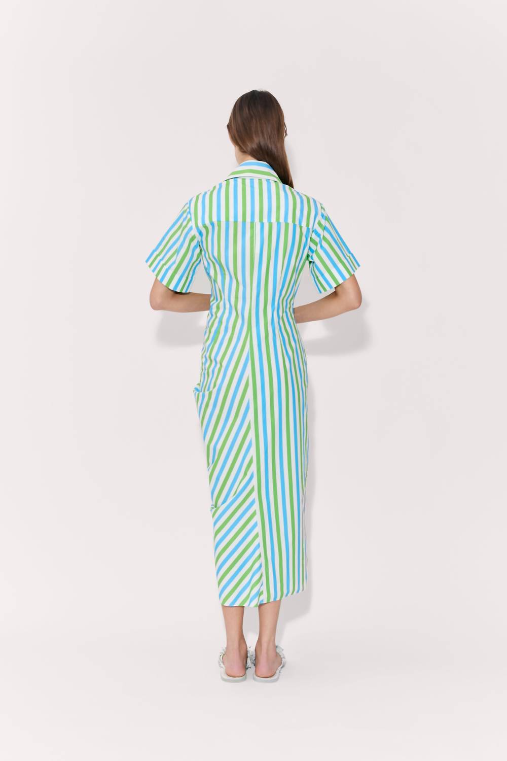 Rosie Assoulin - Gathered Ruffle Shirt Dress