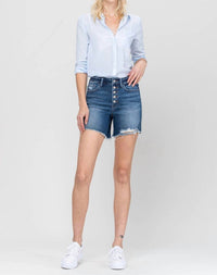Vervet By Flying Monkey - Haunting High Rise Denim Shorts