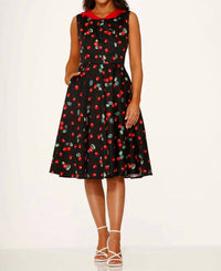 Orchid Bloom - Cherry Swing Dress