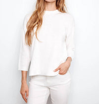 Charlie B - Rounded Hem Cotton Sweater