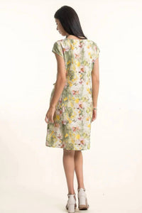 Linen Luv - Floral Side Tie Dress