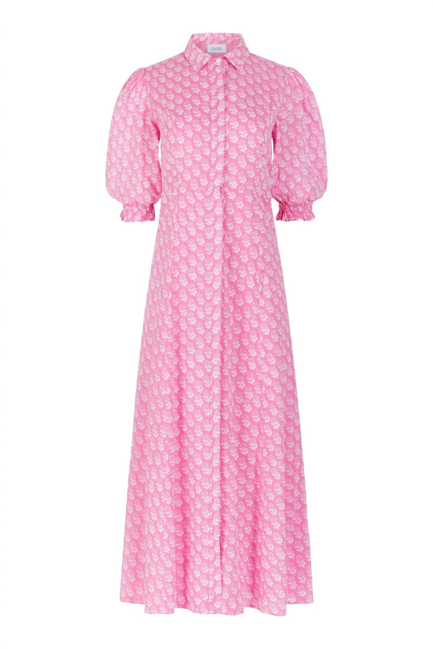 Livro - Rosie Puff Sleeves Maxi Dress