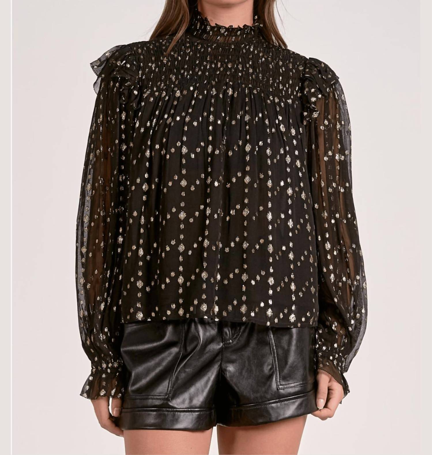 Elan - Geo Print Blouse