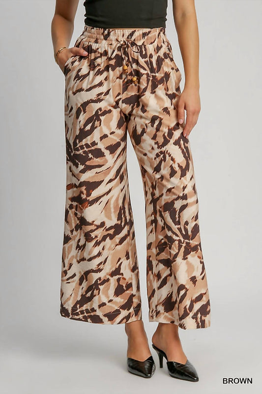 Umgee - Animal Print Pants