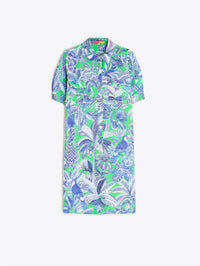 Vilagallo - Women's Printed Short Shirt Dress