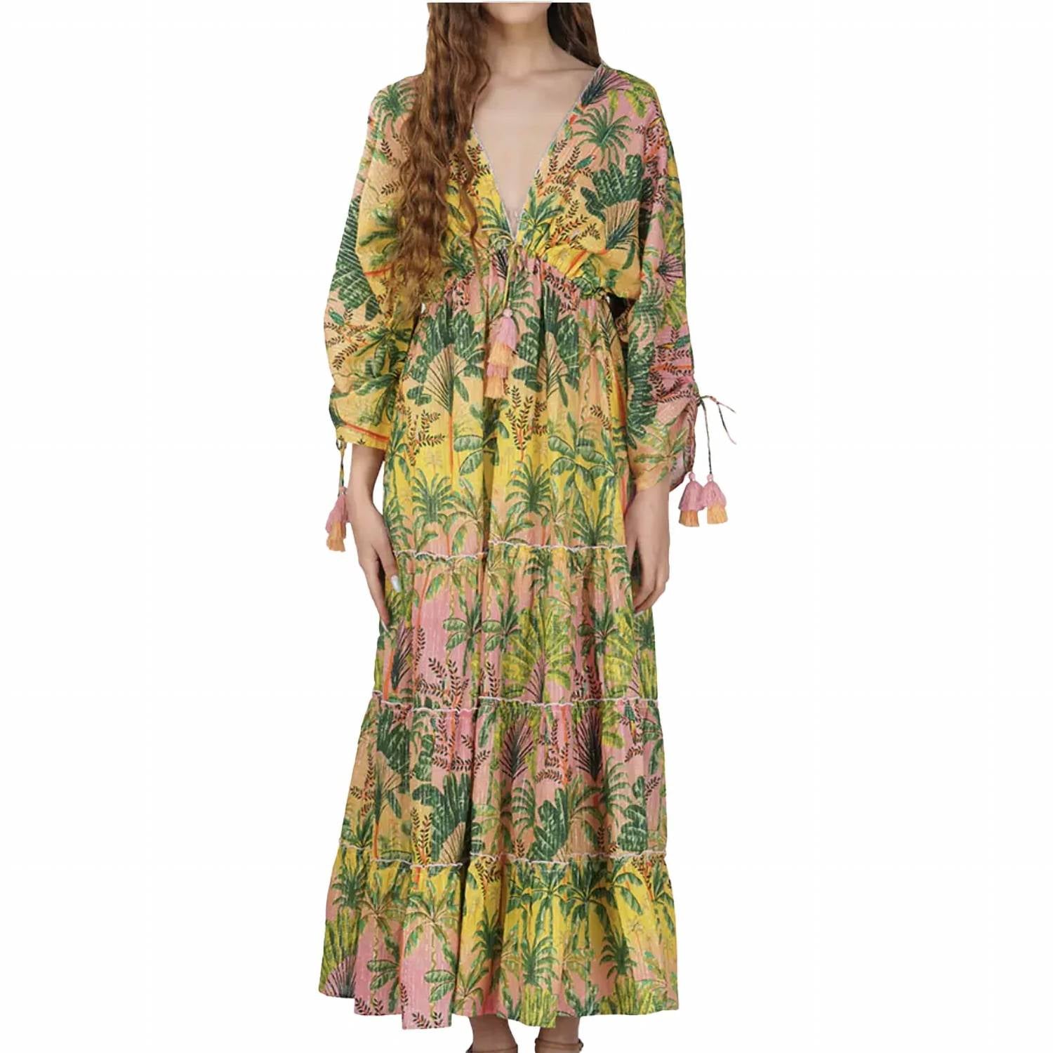 America & Beyond - Endless Summer Printed Maxi Dress