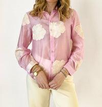 Astrid - June Embroidered Button Down Top