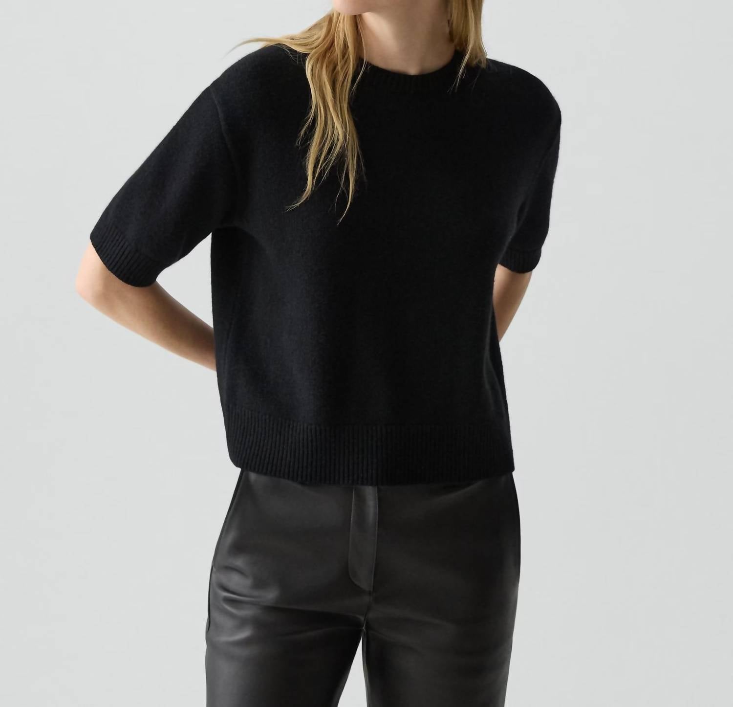 Theory - Cropped Cashmere Tee