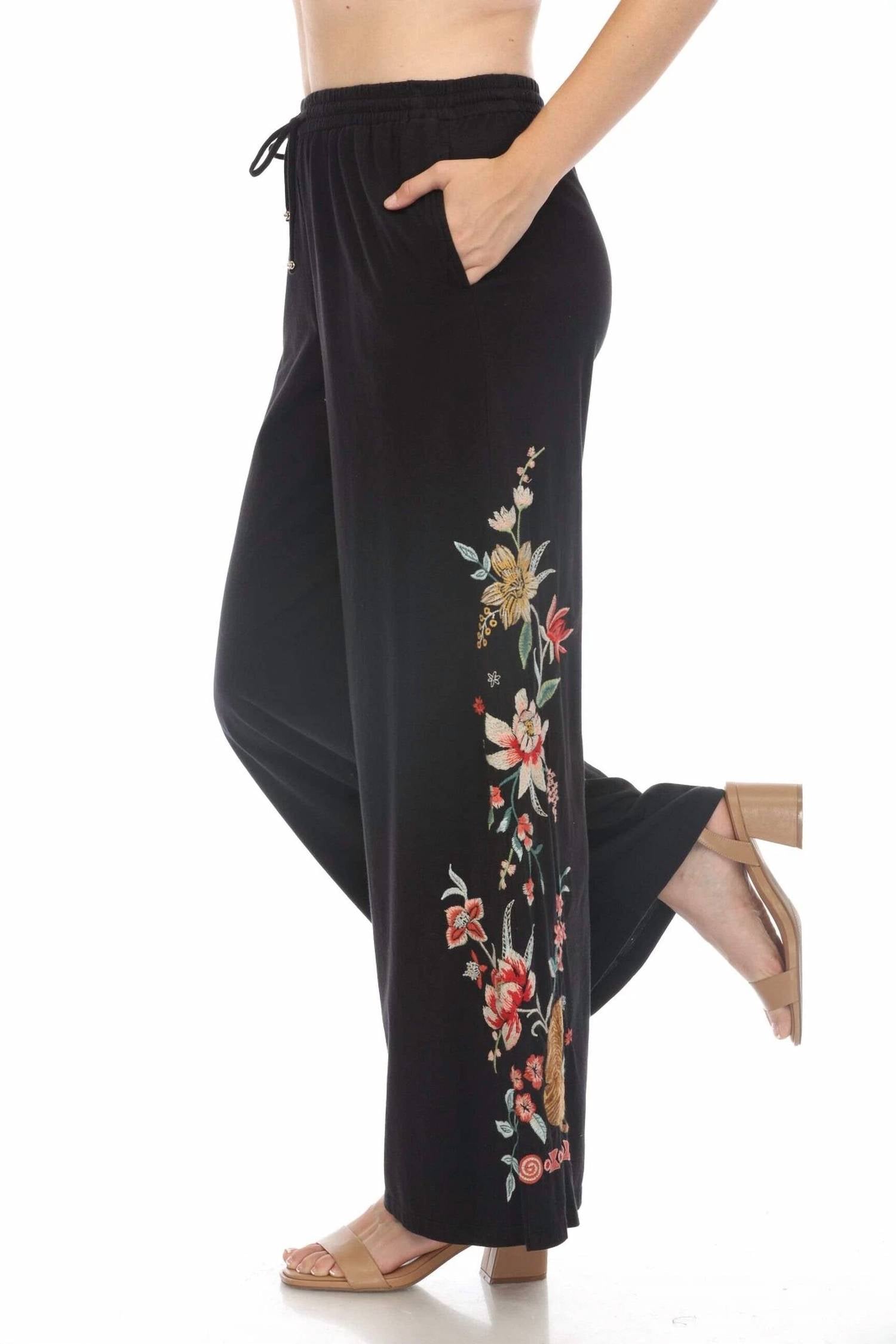 Johnny Was - Women's Anderan Wide Leg Knit Pant