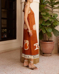 Alemais - Soleil D'amour Silk Midi Dress