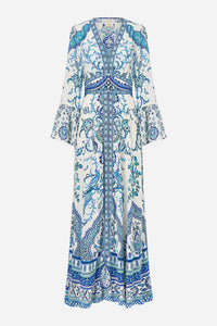 Camilla - Shaped Waistband Dress With Ruffle Sleeve