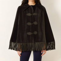 Alix Of Bohemia - Kensington Onyx Fringe Cape