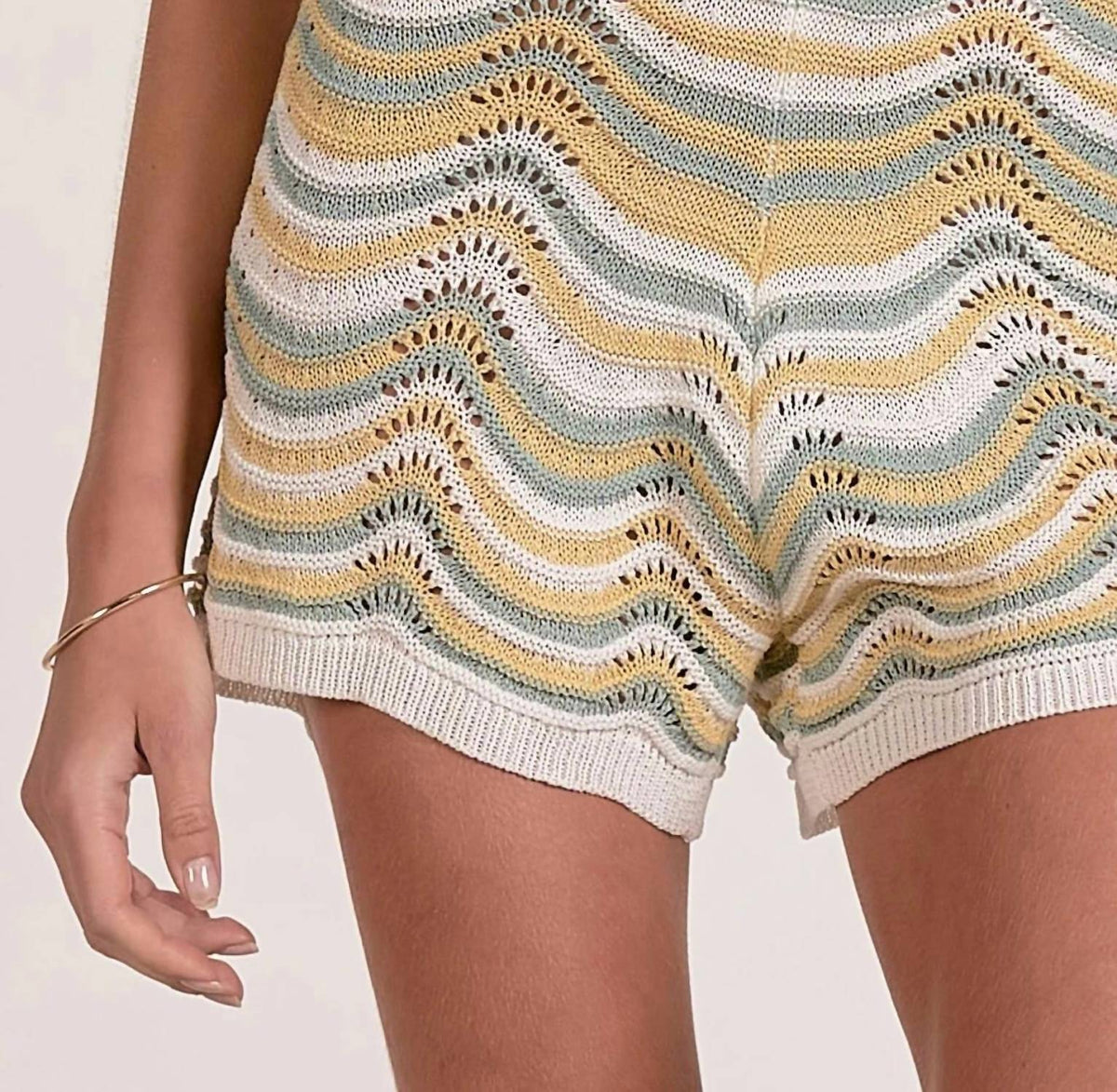 Elan - Openwork Knit Shorts