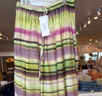 Psophia Women's Drawtsring Skirt in stripes - women's skirt - detail view