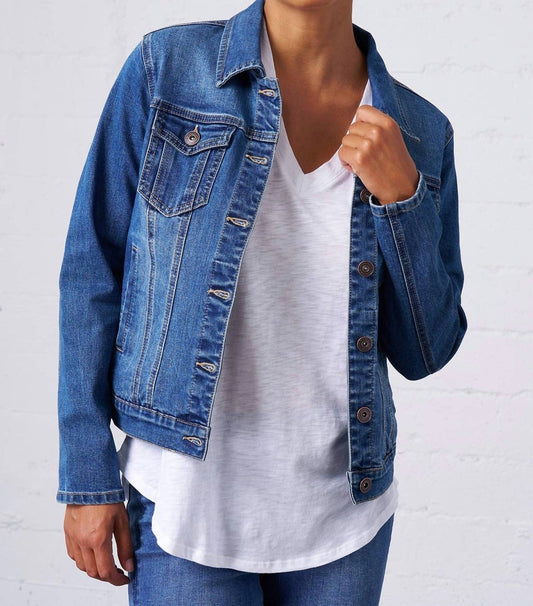 Franne Golde - Classic Stretch Denim Jacket