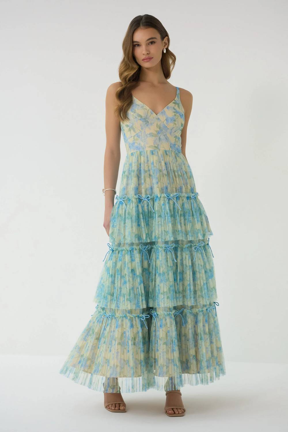 Hutch - Madi Tiered Tulle Maxi Gown