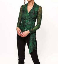 Hutch - Gale Wrap Marble Blouse