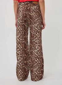 Esqualo - Leopard Wide Leg Pants