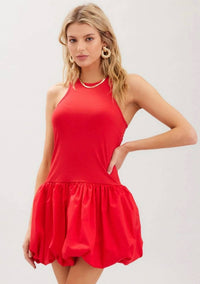 Illa Illa - Misty Bubble Hem Mini Dress