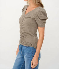 Six/Fifty - Camilla Short Sleeve Ruched Tee