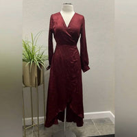 Lost + Wander - Napa Satin Wrap Dress