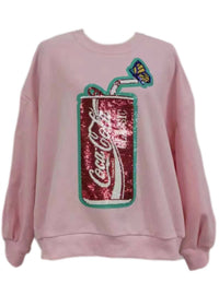 Queen Of Sparkles - Butterfly And Coke Can Sweatshirt