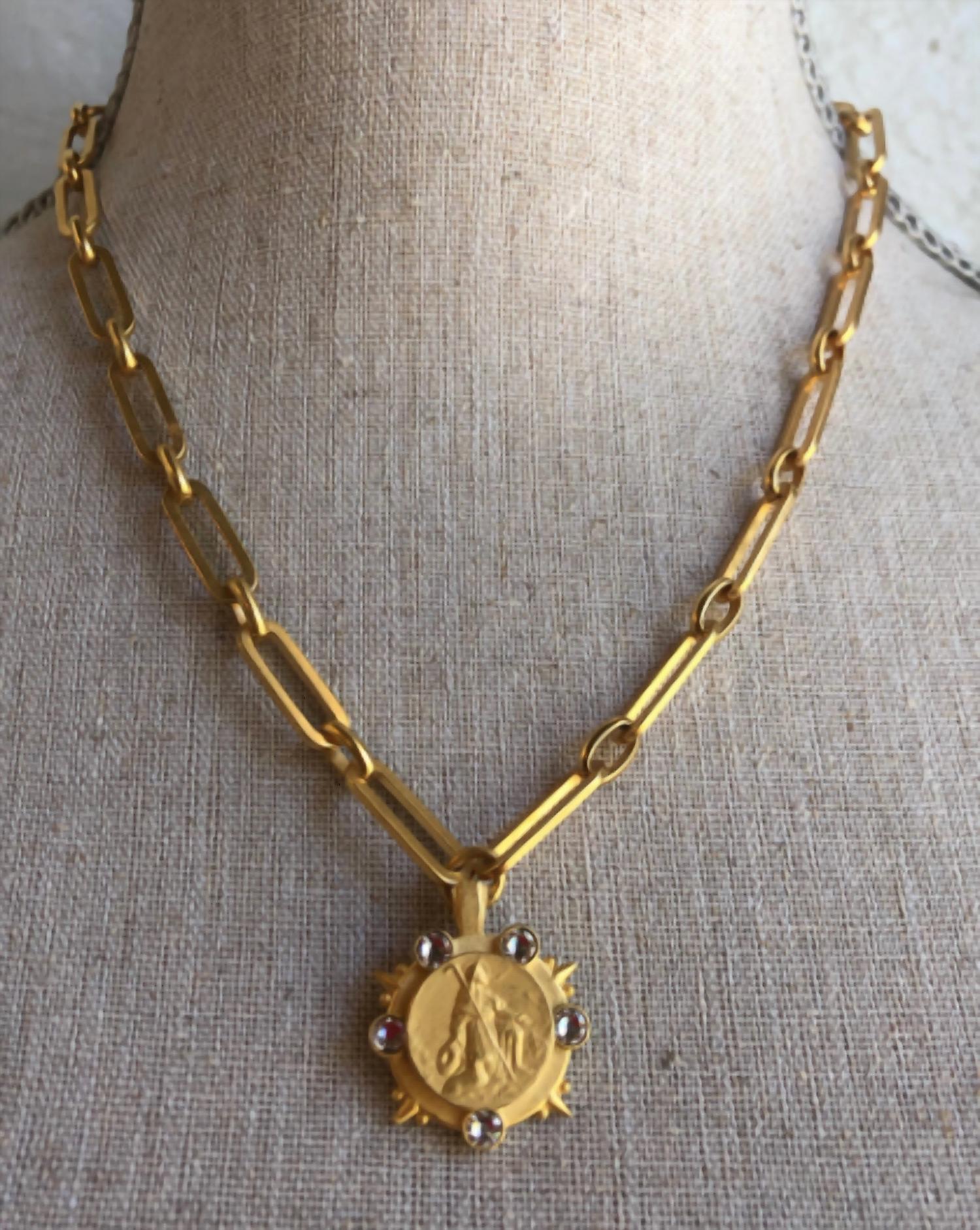 French Kande - Versailles Chain Marmonde Bezel With Swarovski Crystals