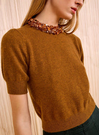 Ulla Johnson - Liv Cashmere Short Sleeve Knit Top