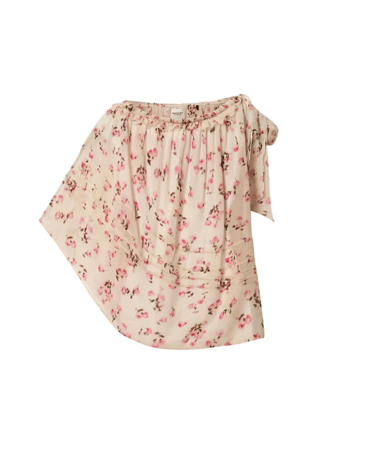 ISABEL MARANT Loeva Top in beige - women's blouse - view 5