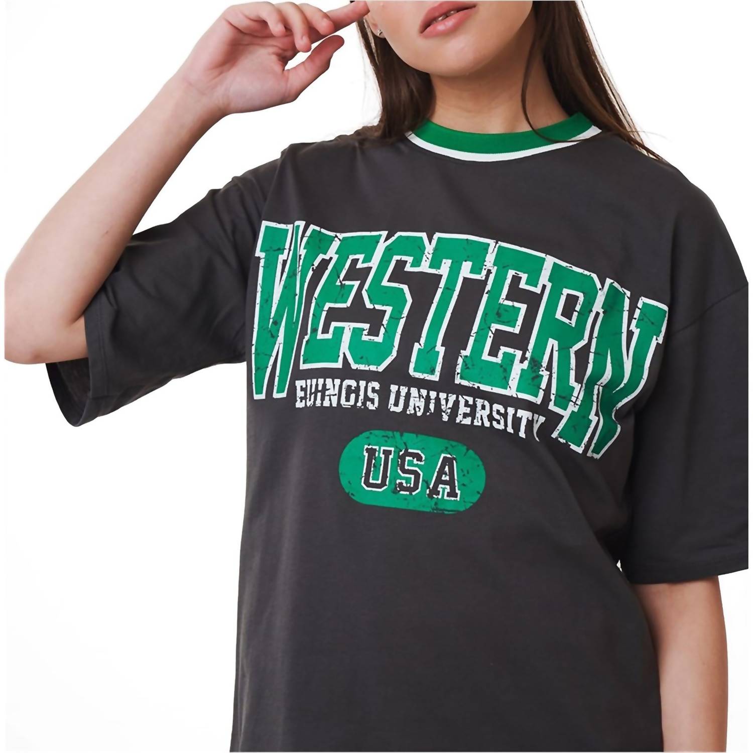 Ambar - Western Logo Relaxed Fit T-shirt