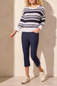 Tribal - 3/4 Sleeve Scoop Neck Sweater